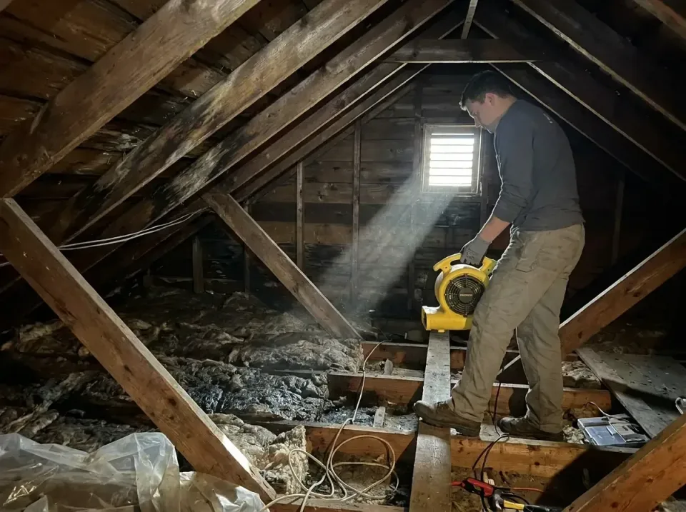 attic-water-damage-drying-proc-007 — frequently asked questions, Emergency Water Extraction & 24/7 Flood Response in Hollins…